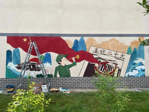 beat365英国官网网站建筑学院开展暑期“三下乡” ，乡村文化墙调研及优化提升设计活动