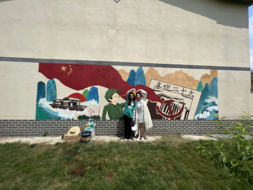 beat365英国官网网站建筑学院开展暑期“三下乡” ，乡村文化墙调研及优化提升设计活动