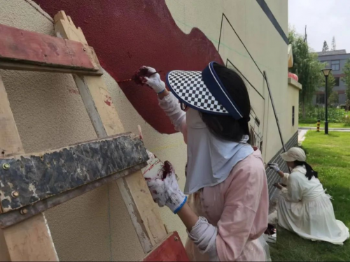 beat365英国官网网站建筑学院开展暑期“三下乡” ，乡村文化墙调研及优化提升设计活动